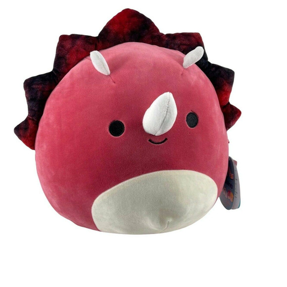 Squishmallow Tristan Red Triceratops 8" Plush Dino Dinosaur Stuffed Animal NEW - Picture 1 of 7